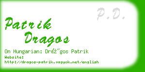 patrik dragos business card